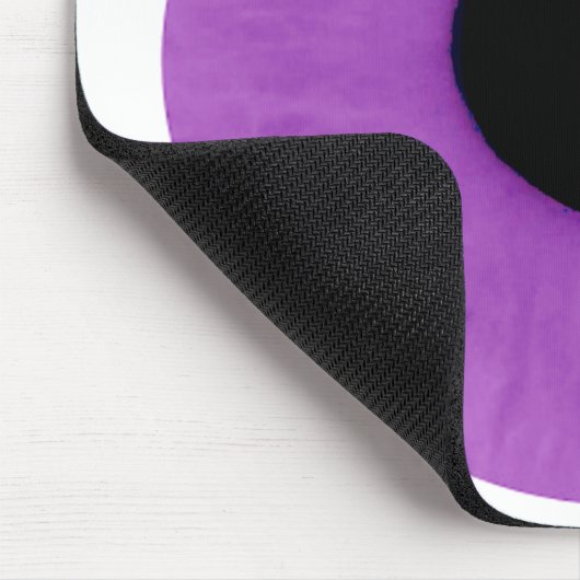 Tapis De Souris Globe oculaire mauve-clair Mousepad (Coin)