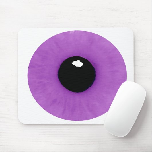 Tapis De Souris Globe oculaire mauve-clair Mousepad (Avec souris)