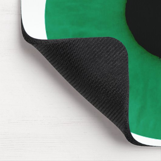 Tapis De Souris Globe oculaire vert-foncé Mousepad (Coin)
