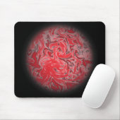 Tapis De Souris Globe rouge d'encre (Avec souris)