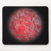 Tapis De Souris Globe rouge d'encre (Devant)