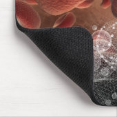 Tapis De Souris Globules rouges dans le wireframe (Coin)