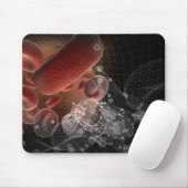 Tapis De Souris Globules rouges dans le wireframe (Avec souris)