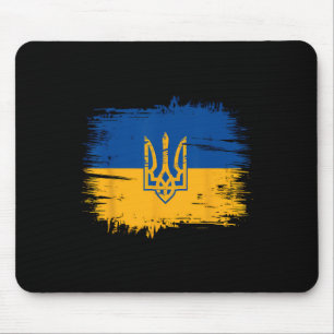 Tapis De Souris Gloire à l'Ukraine Drapeau de l'Ukraine Couleurs e