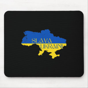 Tapis De Souris Gloire à l'Ukraine Slava Ukraini Soutenez l'Ukrain