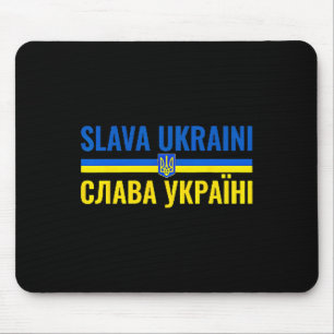 Tapis De Souris Gloire à l'Ukraine Slava Ukraïni Soutenez Ukr Fort