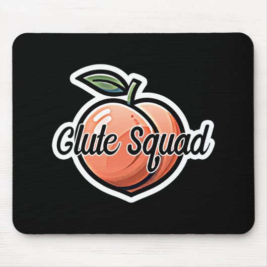Tapis De Souris Glute Squad Peach Fitness Workout (Devant)
