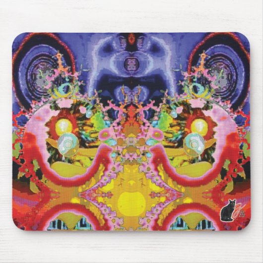 Tapis De Souris Glyptique fractal Xylos (Devant)