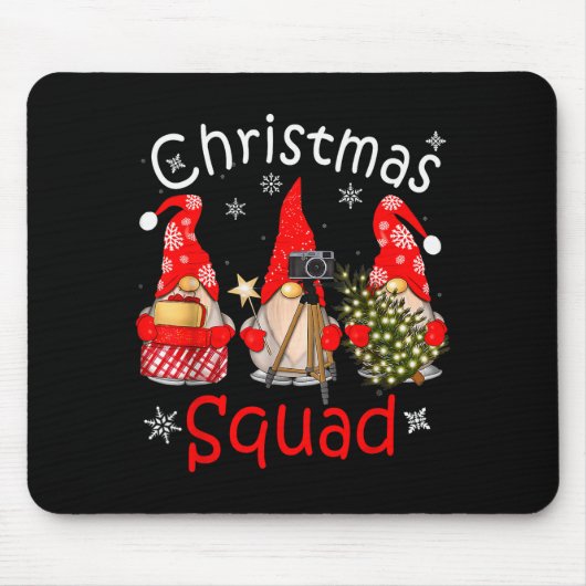 Tapis De Souris Gnome Christmas Squad Group Matching Christmas Par (Devant)