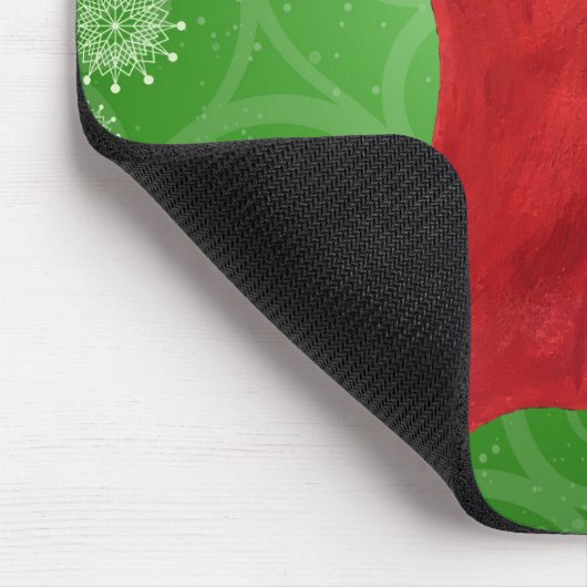 Tapis De Souris Gnome en Stocker des torches vertes Snowflakes (Coin)