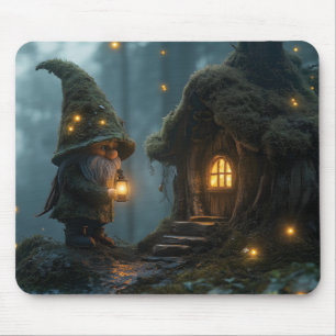 Tapis De Souris Gnome enchantée au clair de lune : Imaginaire