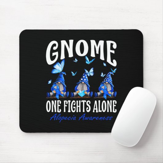 Tapis De Souris Gnome One combat seul Alopécie Sensibilisation 1 (Avec souris)