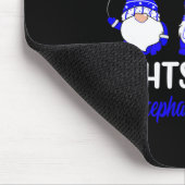 Tapis De Souris Gnome One combat seul Bleu Ruban Hydrocéphalie A (Coin)