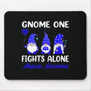 Tapis De Souris Gnome One combat seul Blue Ribbon Alopecia Lauréat