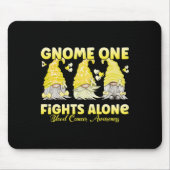 Tapis De Souris Gnome One combat seul Cancer du Sang Jaune (Devant)