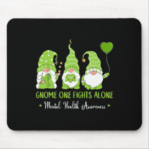 Tapis De Souris Gnome One combat seul le carbone vert santé mental