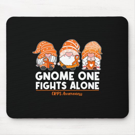 Tapis De Souris Gnome One combat seul Orange Ribbon CRPS lauréats (Devant)