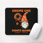 Tapis De Souris Gnome One combat seul Orange Ribbon Leukemia Awar (Avec souris)