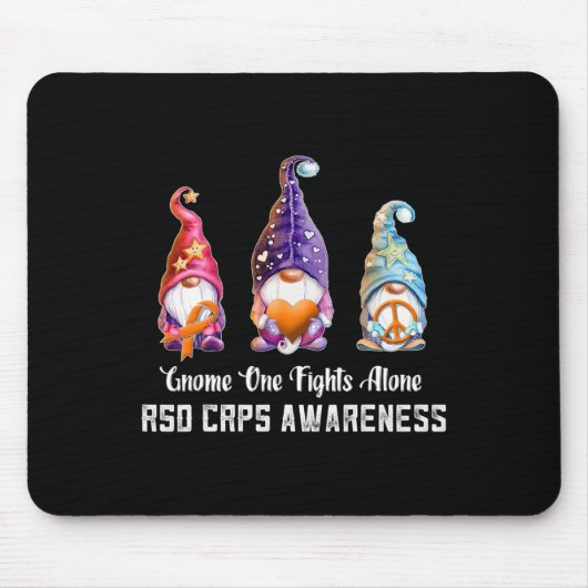 Tapis De Souris Gnome Personne ne combat Rsd Crps Sensibilisation  (Devant)