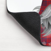 Tapis De Souris Gnome rouge de ferme de Noël de plaid de Buffalo (Coin)