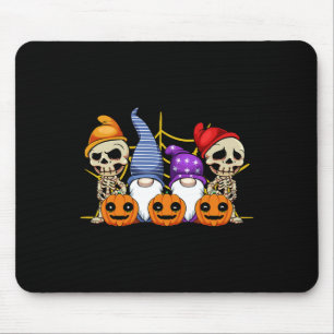 Tapis De Souris Gnome Squelette Lazy Costume d'Halloween Cute Citr