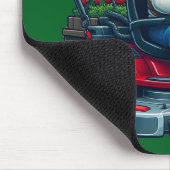 Tapis De Souris Gnome sur l'équitation tondeuse de pelouse avec pa (Coin)