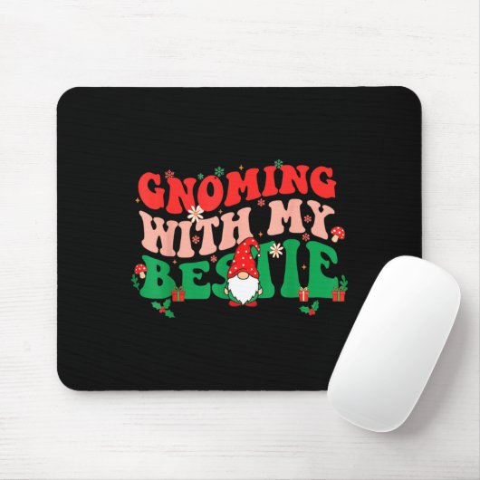 Tapis De Souris Gnome Twinning With My Ie Funny Matching Christmas (Avec souris)