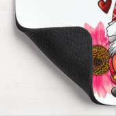 Tapis De Souris Gnome Valentines Day Cute Gnome Heart Leopard Sunf (Coin)