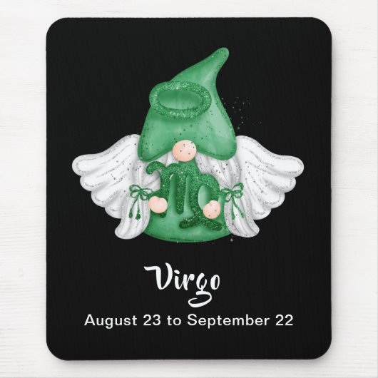 Tapis De Souris Gnome Virgo Astrologie Signal Angel Mouse Pad (Devant)