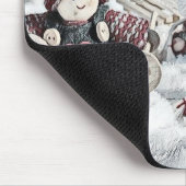 Tapis De Souris Gnomes dans un paysage hivernal Souris (Coin)