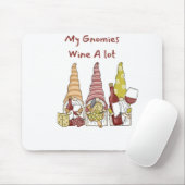 Tapis De Souris Gnomes et vin (Avec souris)