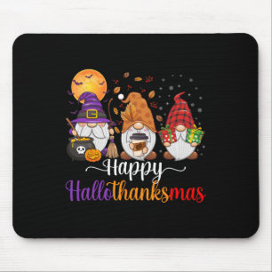 Tapis De Souris Gnomes Halloween Thanksgiving Christmas Happy Hall