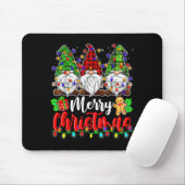 Tapis De Souris Gnomes Merry Christmas Light Gnome Xmas  (Avec souris)