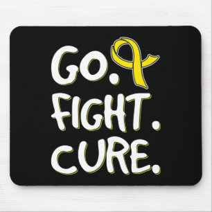 Tapis De Souris Go Fight Cure Gold Ribbon Enfance Cancer Award