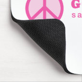 Tapis De Souris Go Peace (Rose) (Coin)