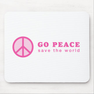 Tapis De Souris Go Peace (Rose)