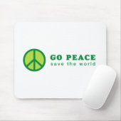 Tapis De Souris Go Peace (Vert) (Avec souris)