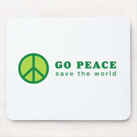 Tapis De Souris Go Peace (Vert) (Devant)