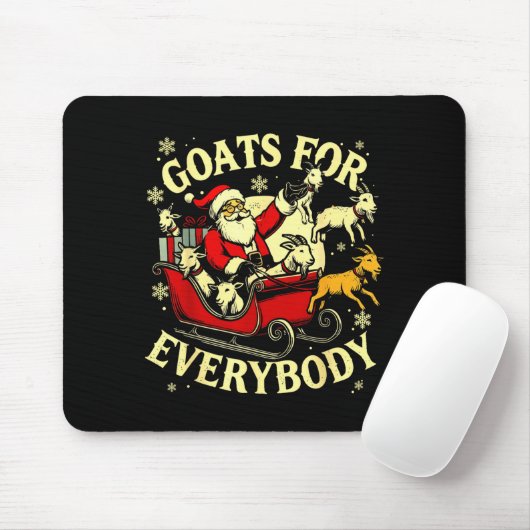 Tapis De Souris Goats For Everybody Santa Funny Christmas Goat Mom (Avec souris)