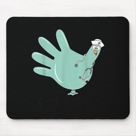 Tapis De Souris Gobble Gobble Funny Thanksgiving Nurse Humor  (Devant)