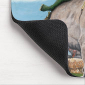 Tapis De Souris Goblin Rider Ox Racing Imaginaire Art Mousepad (Coin)