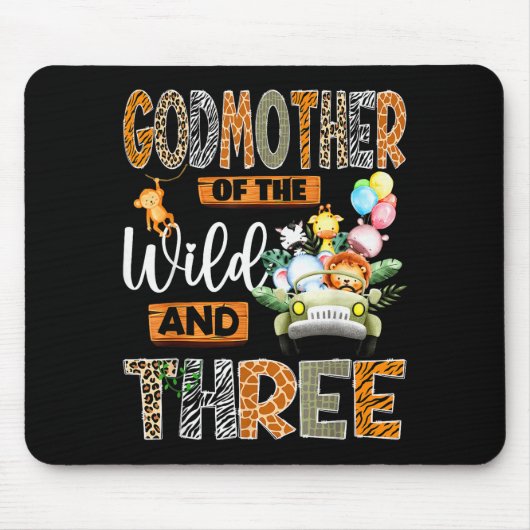 Tapis De Souris Godmother Of The Wild & Three 3rd Birthday Boy (Devant)