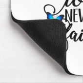 Tapis De Souris God's Love Never Fails - Butterfly Art - Religious (Coin)