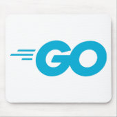 Tapis De Souris Golang Logo (Go Programming Language) (Devant)