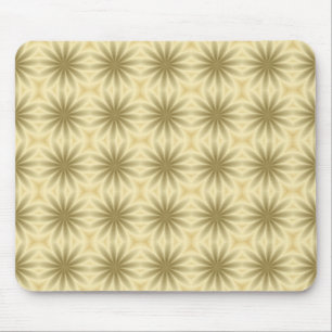 Tapis De Souris Gold Abstract Christmas Flowers