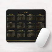 Tapis De Souris Gold Black Art Déco Calendrier annuel 2016 Mousepa (Avec souris)