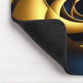 Tapis De Souris gold blue spiral abstract vortex pattern luxury ge (Coin)