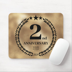 Tapis De Souris Gold Business 2e anniversaire Mousepad