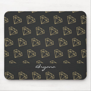 Tapis De Souris Gold Diamond Moderne Glamor Pad Souris