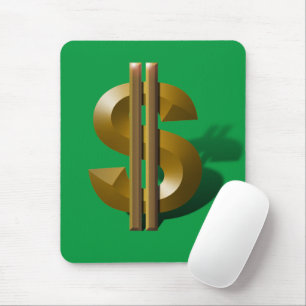 Tapis De Souris Gold Dollar Sign